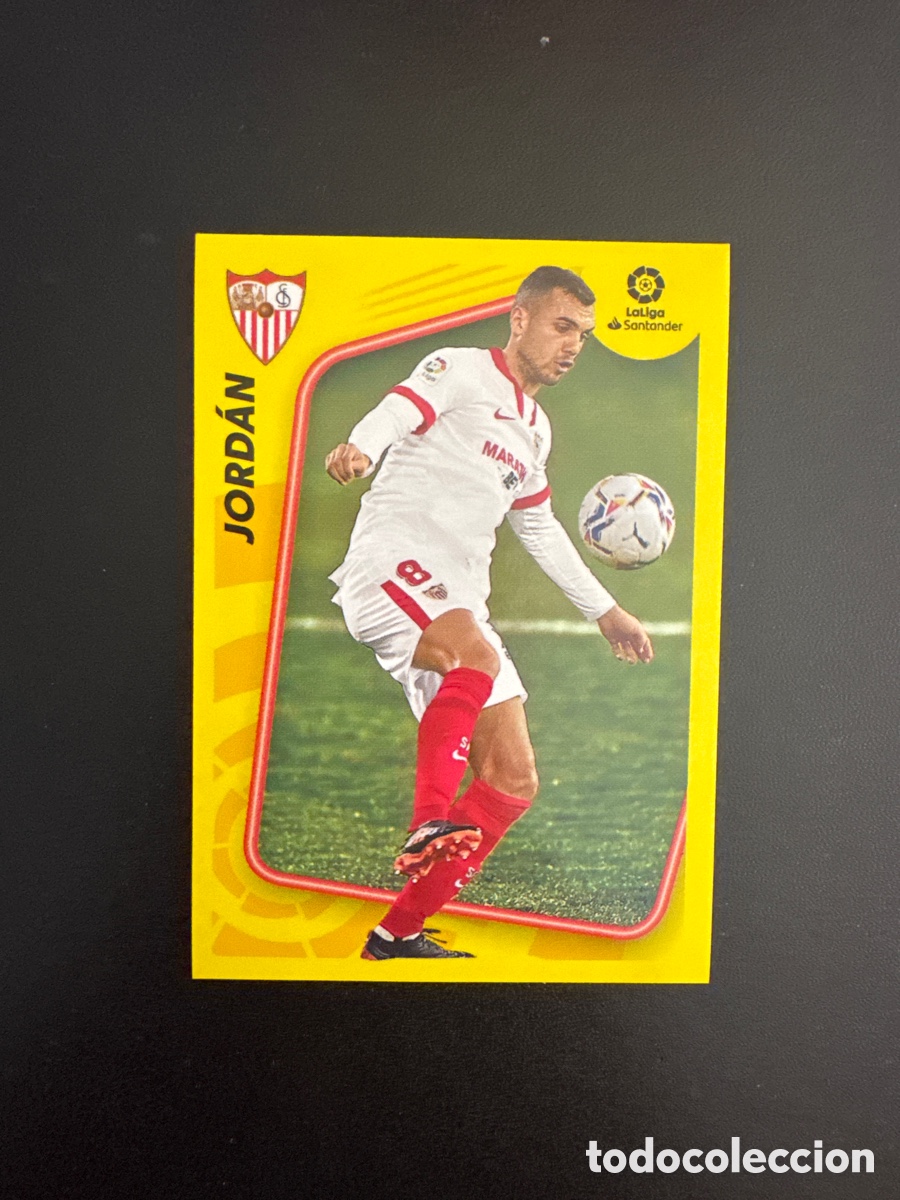 Fu&szlig;ball-Sticker: JORD&Aacute;N SEVILLA N&Uacute;MERO 3 LIGA ESTE 2021 2022