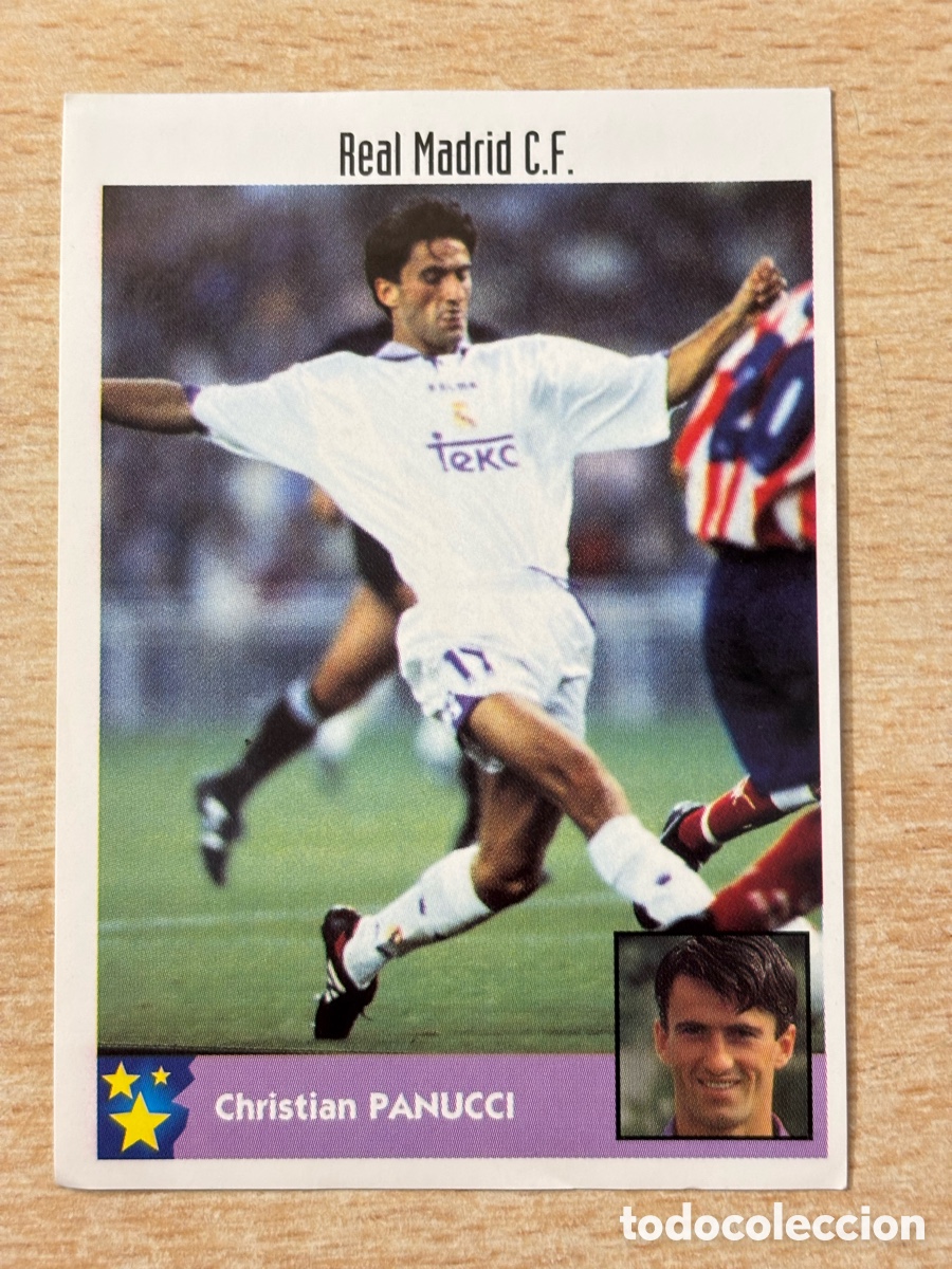 Cromos de F&uacute;tbol: # 218 Panucci Italia Real Madrid Mejores Equipos de Europa 97-98 Panini