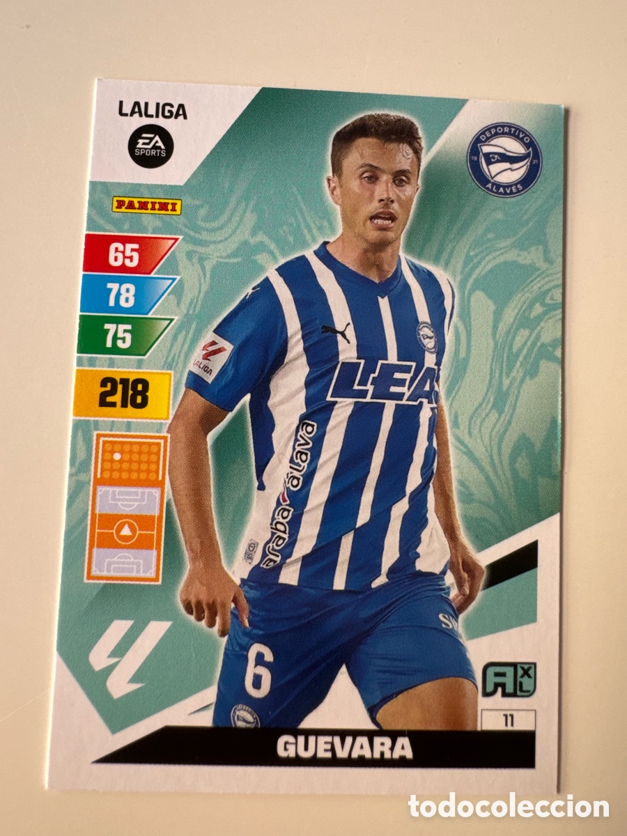 Cromos de F&uacute;tbol: PANINI ADRENALYN XL La Liga 2023 2024 23 24 Ander Guevara Deportivo Alav&eacute;s N&ordm;11