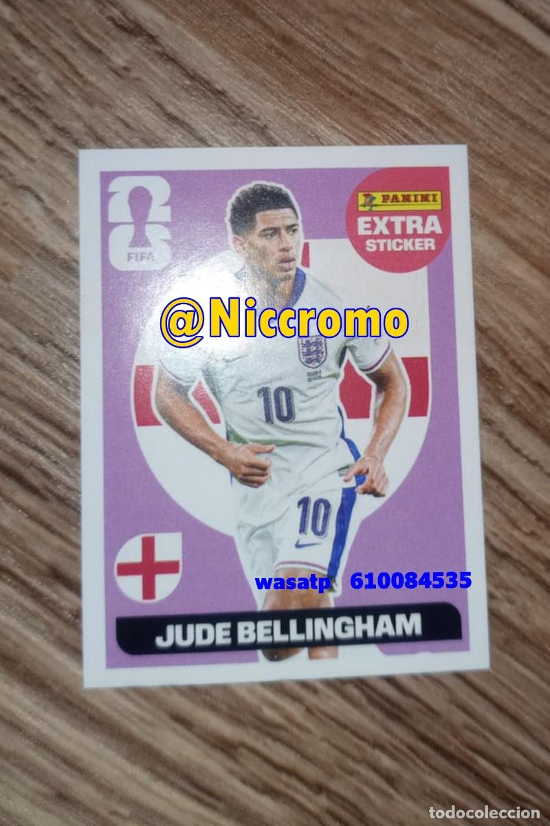 Cromos de F&uacute;tbol: Jude Bellingham Inglaterra extra sticker 2026 panini world cup fifa mundial futbol