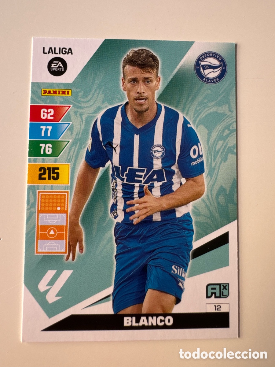 Cromos de F&uacute;tbol: PANINI ADRENALYN XL La Liga 2023 2024 23 24 Antonio Blanco Deportivo Alav&eacute;s N&ordm;12