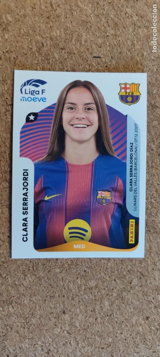 Cromos de F&uacute;tbol: LIGA F MOEVE 2025/26 FEMENINA STICKER CLARA SERRAJORDI FC BARCELONA # 94B PANINI