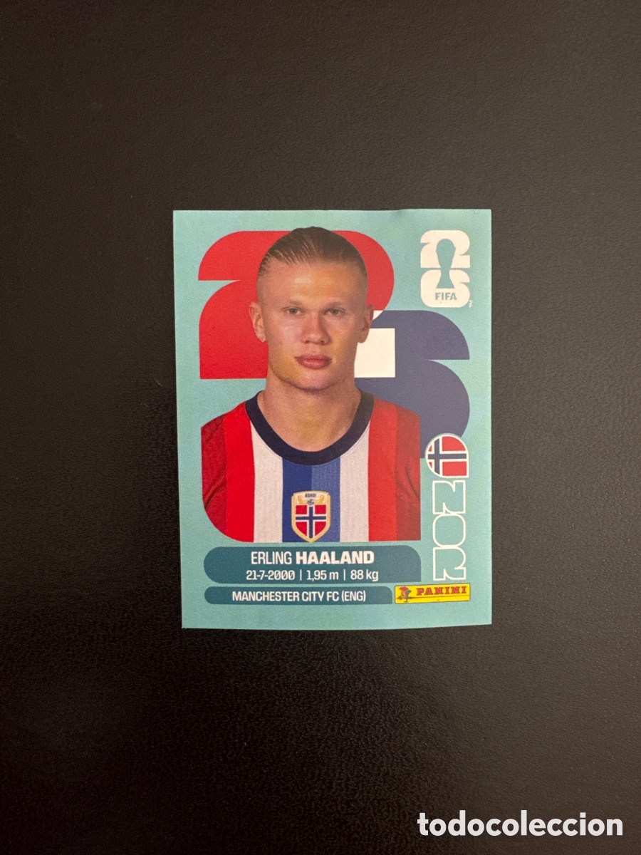 Cromos de F&uacute;tbol: HAALAND NORUEGA NUMERO NOR 15 MUNDIAL 2026 WORLD CUP