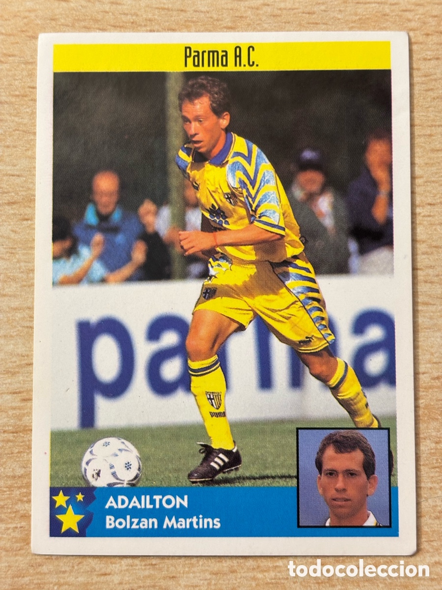 Cromos de F&uacute;tbol: # 216 Adailton Brasil Parma AC Italia Mejores Equipos de Europa 97-98 Panini