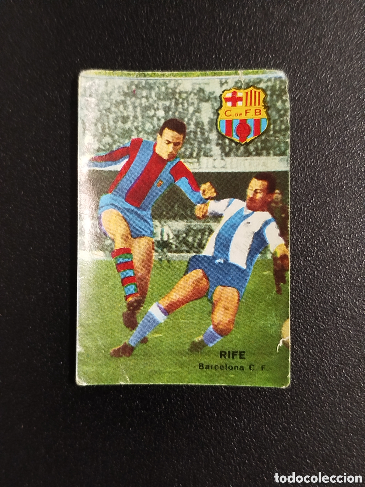 Cromos de F&uacute;tbol: CROMO FHER DISGRA 67 68 1967 1968 FUTBOL LIGA RIFE BARCELONA CLUB DE F&Uacute;TBOL BAR&Ccedil;A