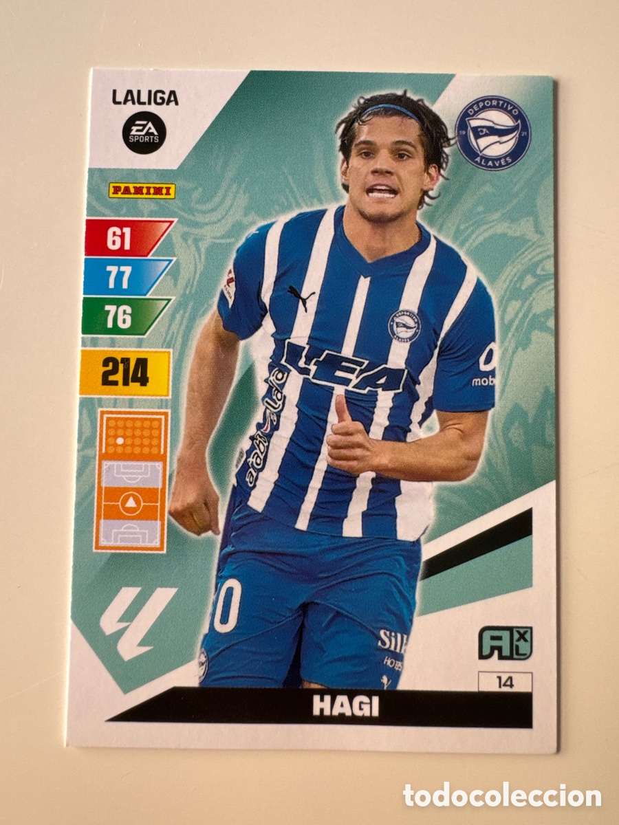 Cromos de F&uacute;tbol: PANINI ADRENALYN XL La Liga 2023 2024 23 24 Ianis Hagi Deportivo Alav&eacute;s N&ordm;14