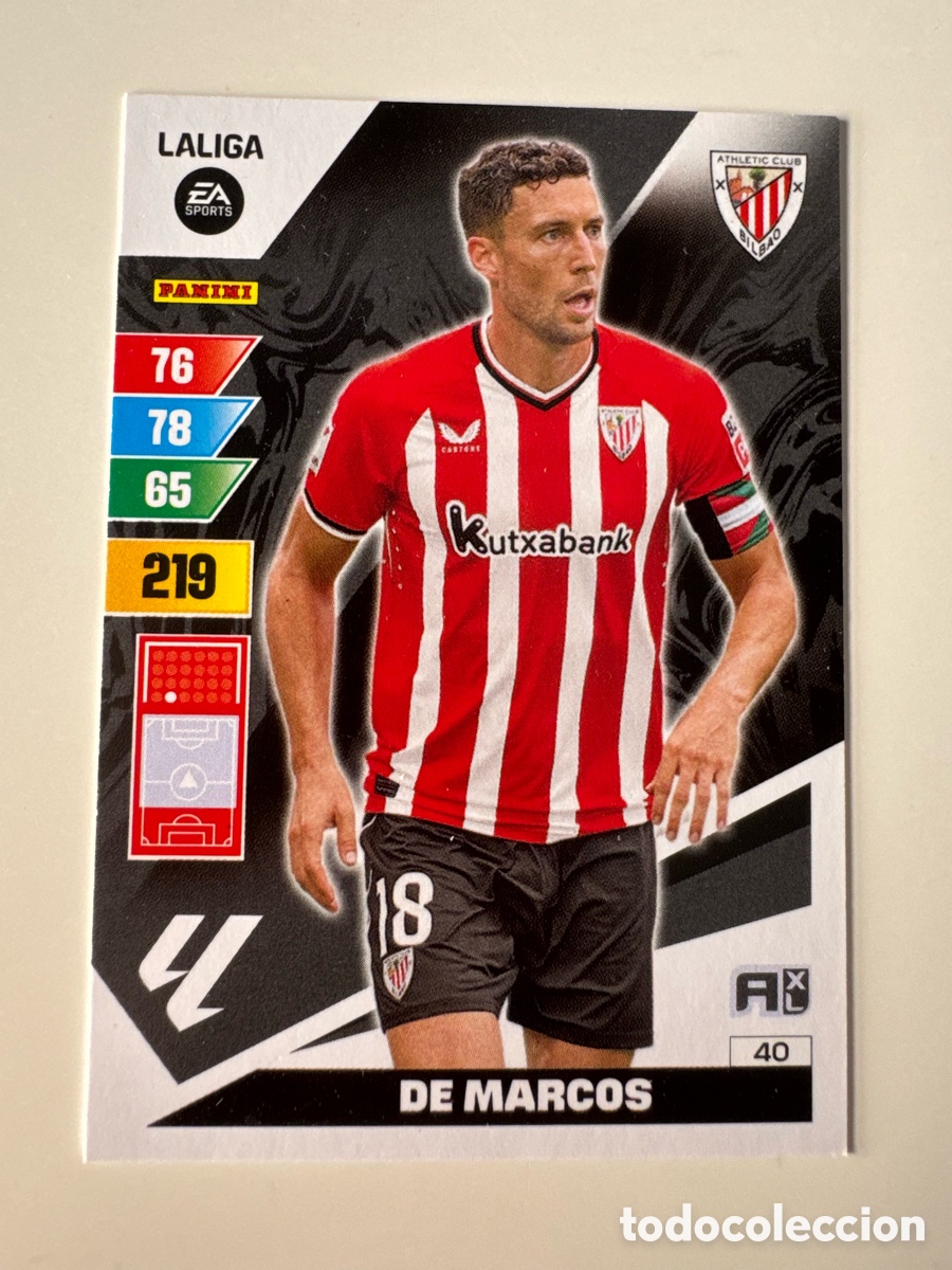 Cromos de F&uacute;tbol: PANINI ADRENALYN XL La Liga 2023 2024 23 24 &Oacute;scar de Marcos Athletic Club N&ordm;40