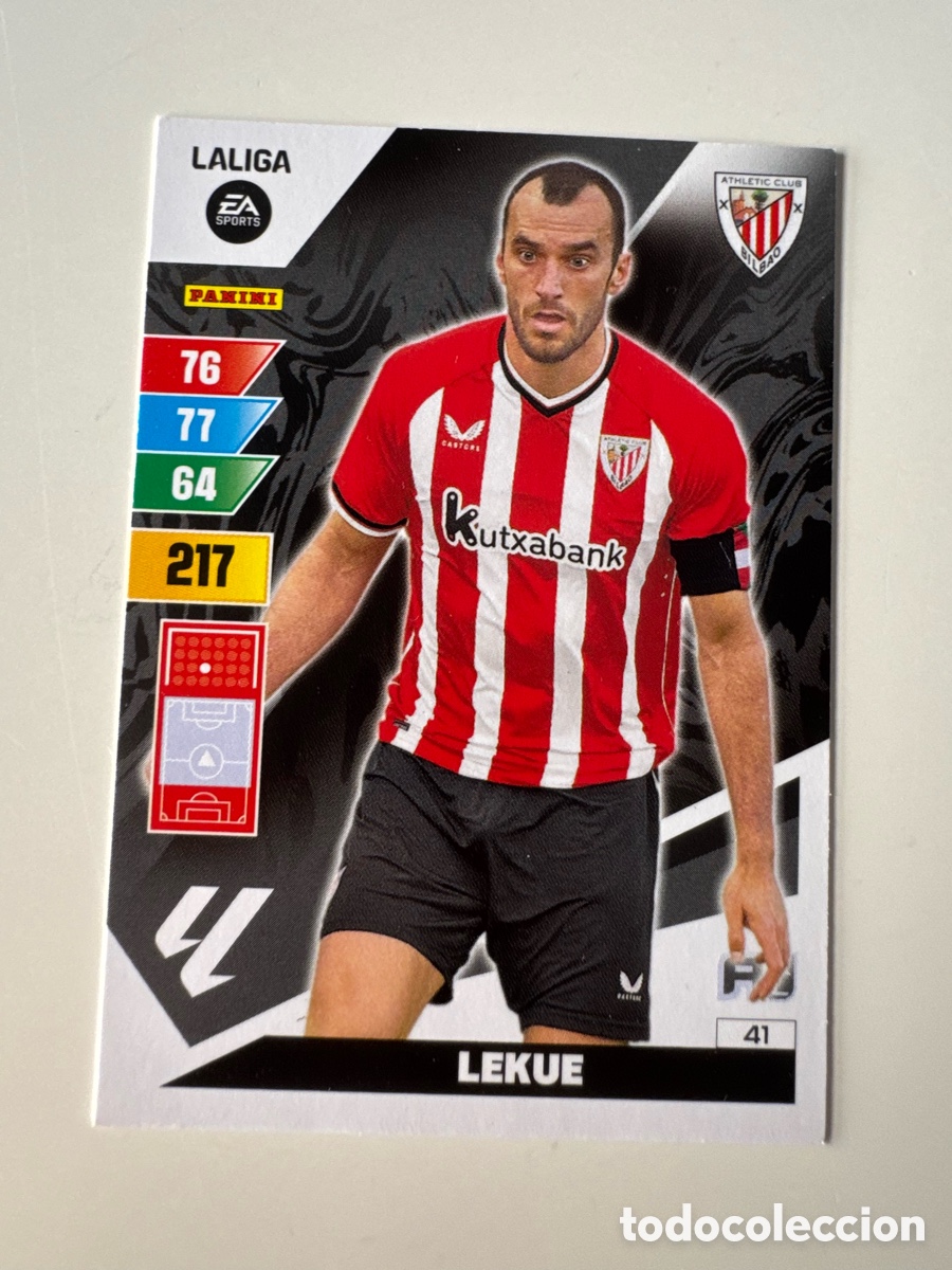 Cromos de F&uacute;tbol: PANINI ADRENALYN XL La Liga 2023 2024 23 24 I&ntilde;igo Lekue Athletic Club N&ordm;41