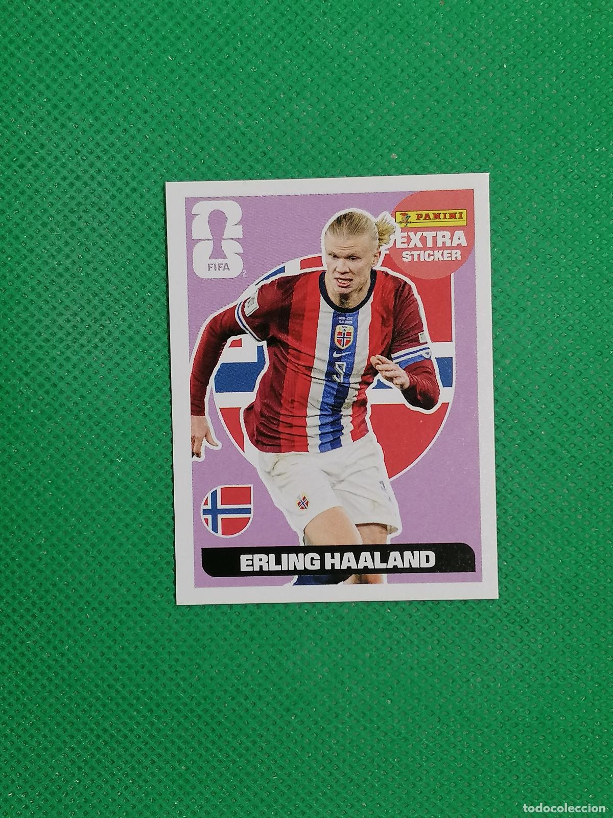 Cromos de F&uacute;tbol: ERLING HAALAND NORUEGA MORADO EXTRA STICKER ⚽ PANINI FIFA MUNDIAL WORLD CUP 26 2026 STICKER ⚽
