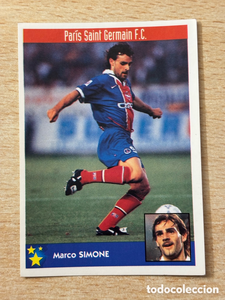 Cromos de F&uacute;tbol: # 202 Simone Italia PSG Francia Mejores Equipos de Europa 97-98 Panini