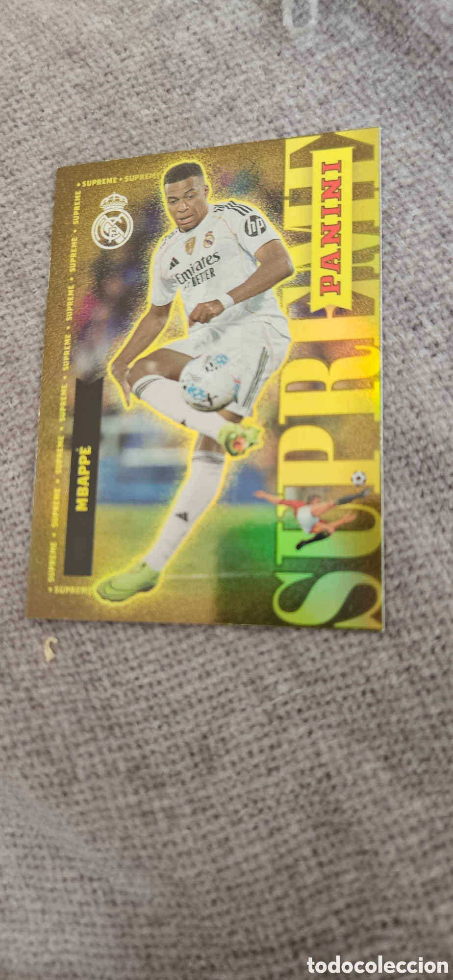 Cromos de F&uacute;tbol: Mbappe real Madrid 53 paralel 2026 2025 25 26 supreme panini extra