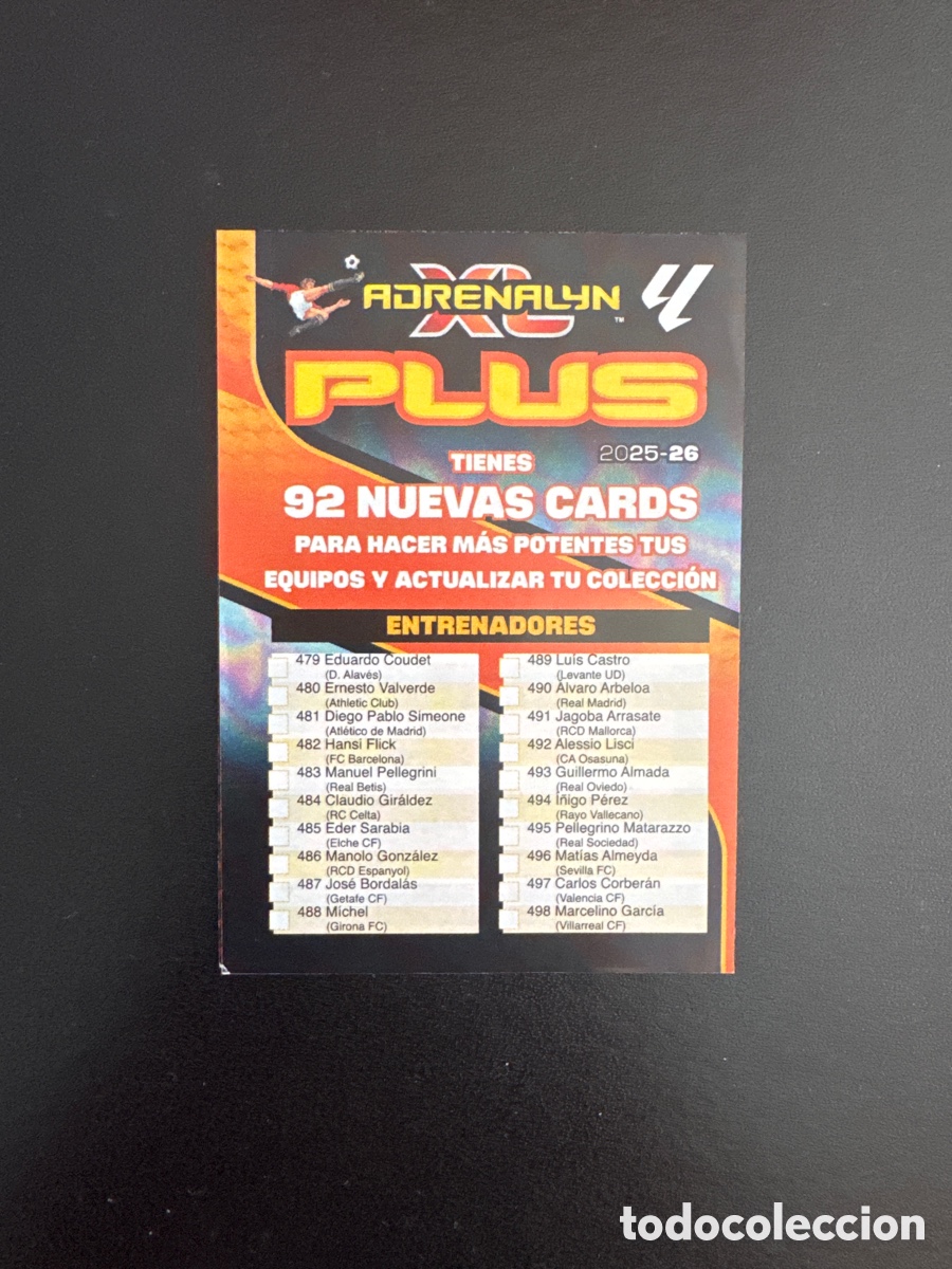 Cromos de F&uacute;tbol: &Iacute;NDICE ACTUALIZACI&Oacute;N ADRENALYN 2025 2026