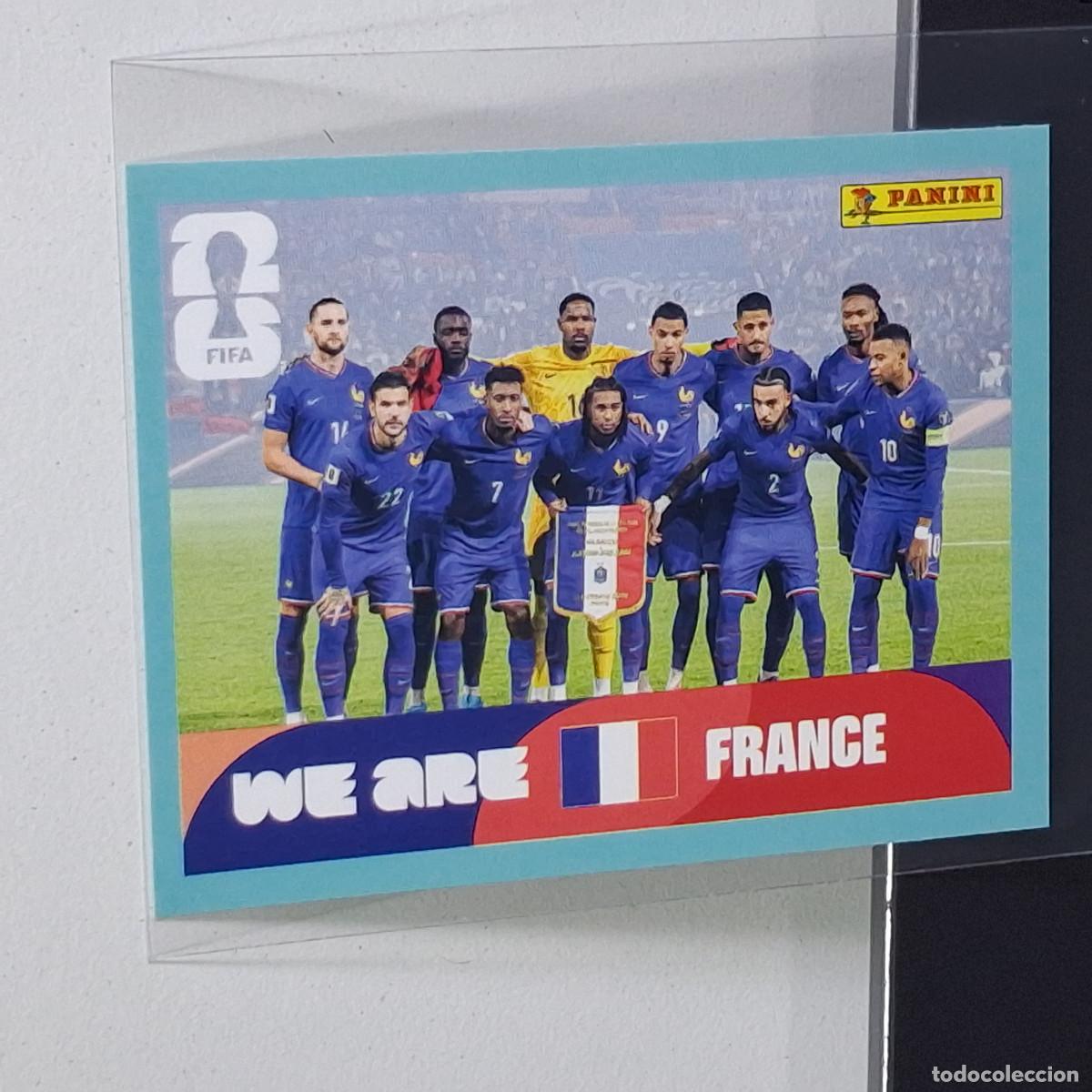 Cromos de F&uacute;tbol: A39 FRA13 TEAM PHOTO EQUIPO 13 FRANCIA FRANCE FRA MUNDIAL FIFA WORLD CUP 2026 STICKER PANINI