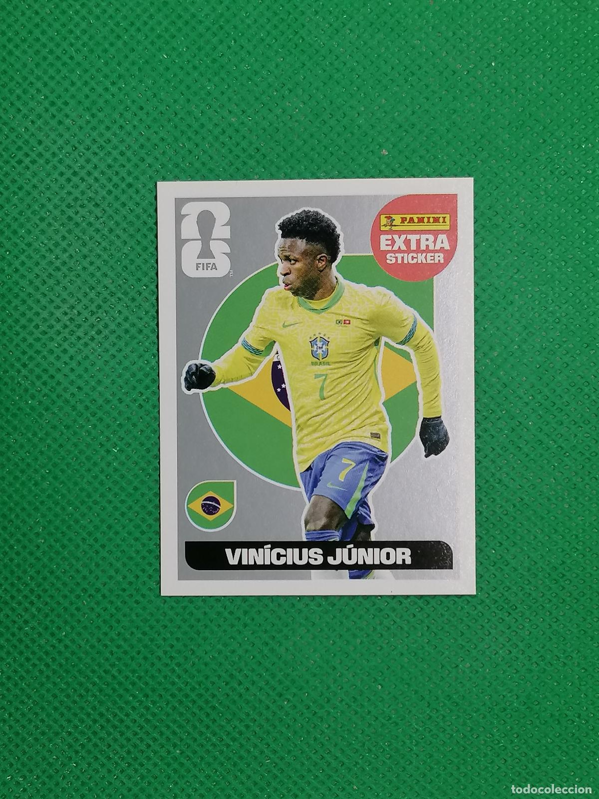 Cromos de F&uacute;tbol: VINICIUS JUNIOR PLATA BRASIL EXTRA STICKER ⚽ PANINI FIFA MUNDIAL WORLD CUP 26 2026 STICKER ⚽