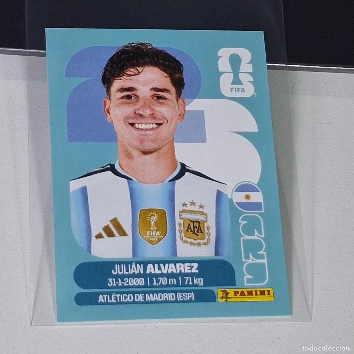 Cromos de F&uacute;tbol: A39 ARG19 JULI&Aacute;N &Aacute;LVAREZ ARG 19 ARGENTINA ARG MUNDIAL FIFA WORLD CUP 2026 STICKER PANINI