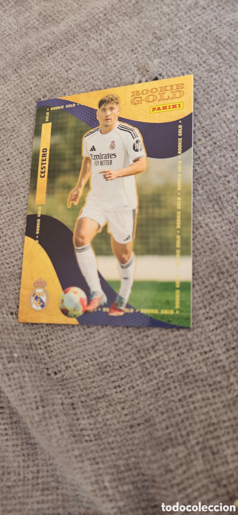 Cromos de F&uacute;tbol: Cestero 58 Rookie gold real Madrid panini club 2025-2026 25 26