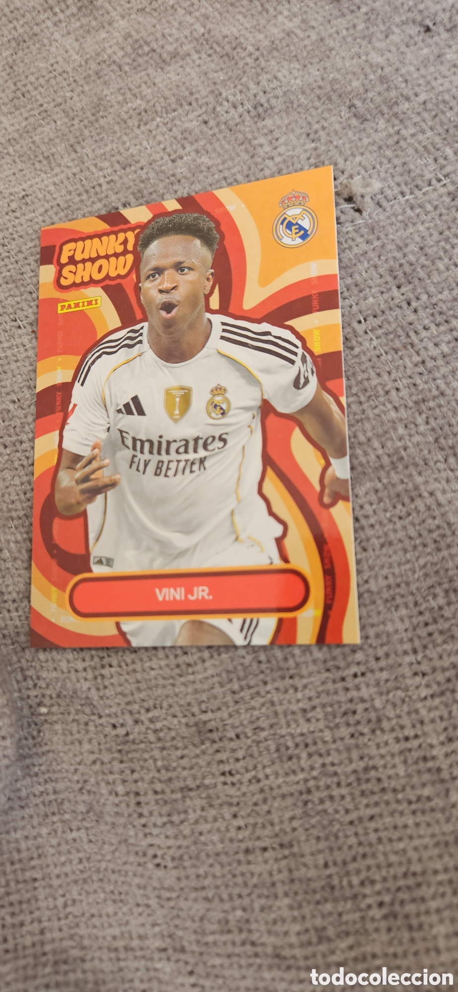 Cromos de F&uacute;tbol: Vini jr 54 Funky show real Madrid panini club 2025-2026 25 26