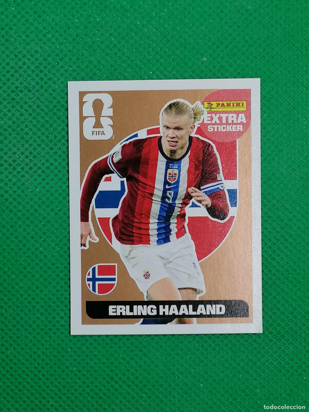 Cromos de F&uacute;tbol: ERLING HAALAND NORUEGA BRONCE EXTRA STICKER ⚽ PANINI FIFA MUNDIAL WORLD CUP 26 2026 STICKER ⚽