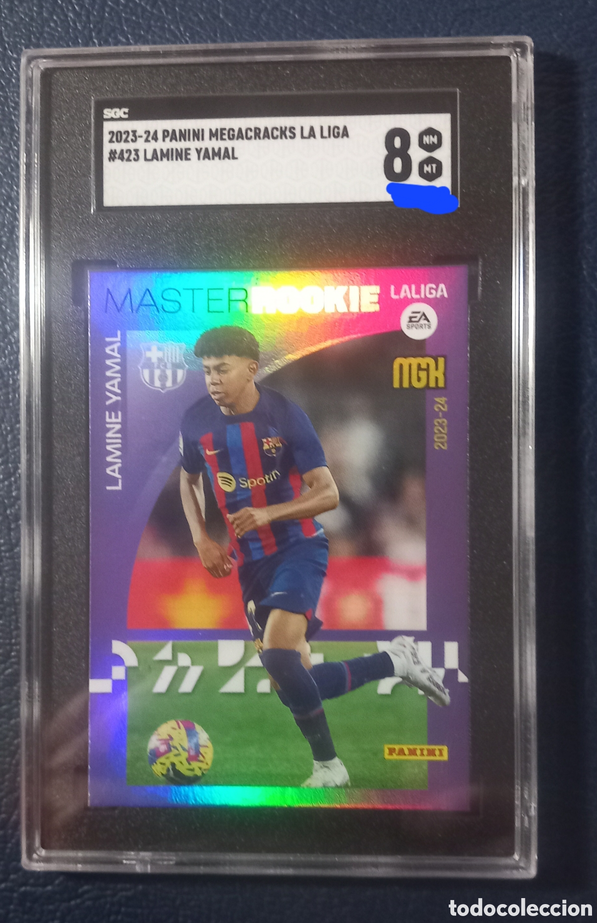 Cromos de F&uacute;tbol: Lamine Yamal MASTER ROOKIE MEGACRACKS GRADEADA 8