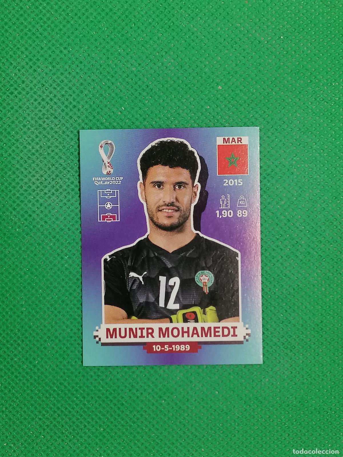Cromos de F&uacute;tbol: MAR 4 MAR4 MUNIR MOHAMEDI MARRUECOS ⚽ PANINI MUNDIAL WORLD CUP QATAR 2022 STICKER ⚽