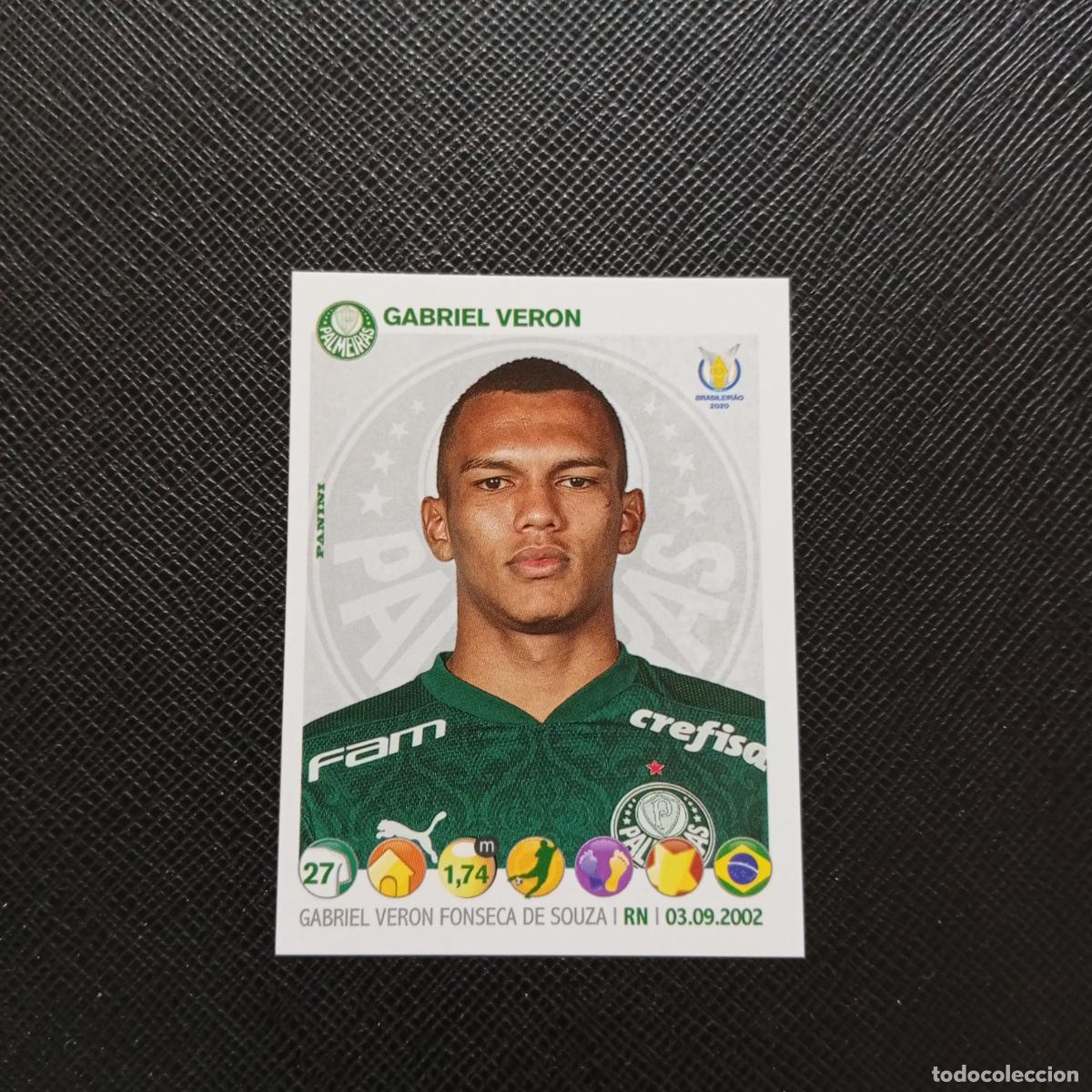 Cromos de F&uacute;tbol: 54 GABRIEL VERON PALMEIRAS PANINI BRASILEIRAO 2019 2020 CROMO FUTBOL 19 20 - A204 PG29 ROOKIE