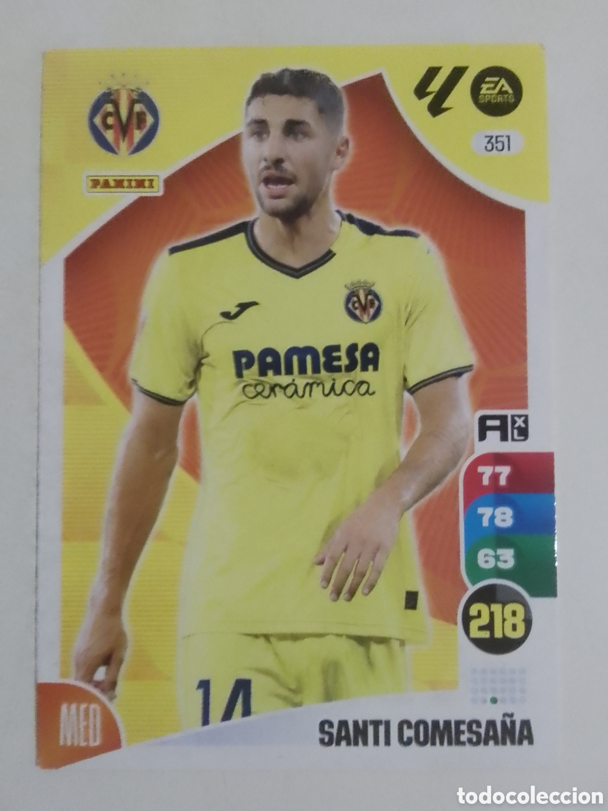 Cromos de F&uacute;tbol: Adrenalyn XL 2024-25 n&deg; 351 Santi Comesa&ntilde;a &bull; Villarreal.