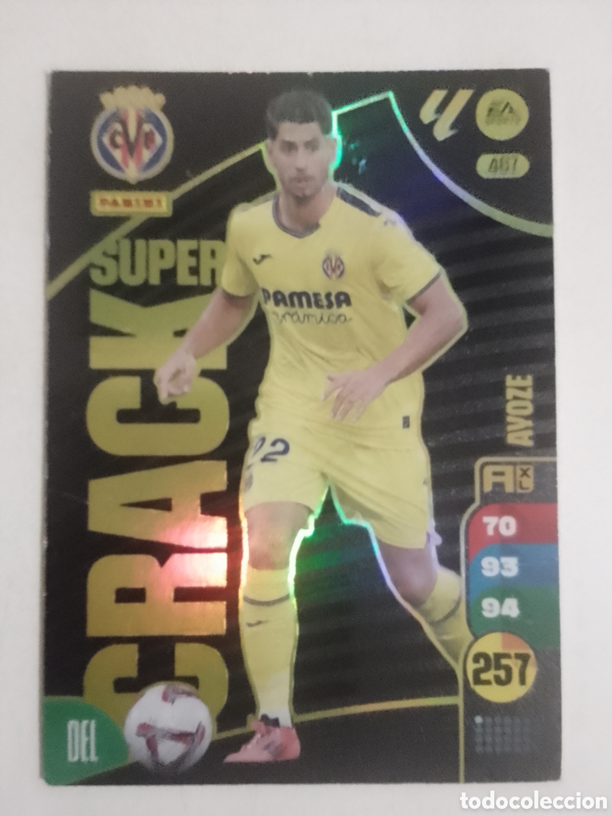 Cromos de F&uacute;tbol: Adrenalyn XL 2024-25 n&deg; 467 Ayoze &bull; Villarreal. SUPER CRACK.