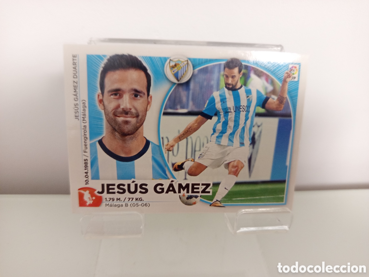 Cromos de F&uacute;tbol: ❇️ CROMO ⚽ JES&Uacute;S GAMEZ M&Aacute;LAGA 14 15 2014 2015 ESTE PANINI SIN PEGAR ❇️