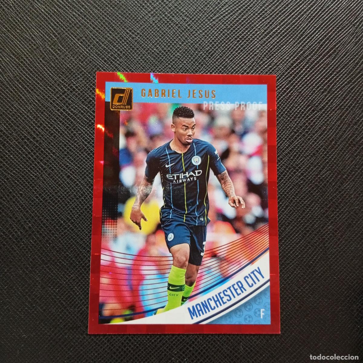 Cromos de F&uacute;tbol: 38 GABRIEL JESUS MANCHESTER CITY DONRUSS SOCCER 2018 2019 CROMO 19 20 - A204 PG30