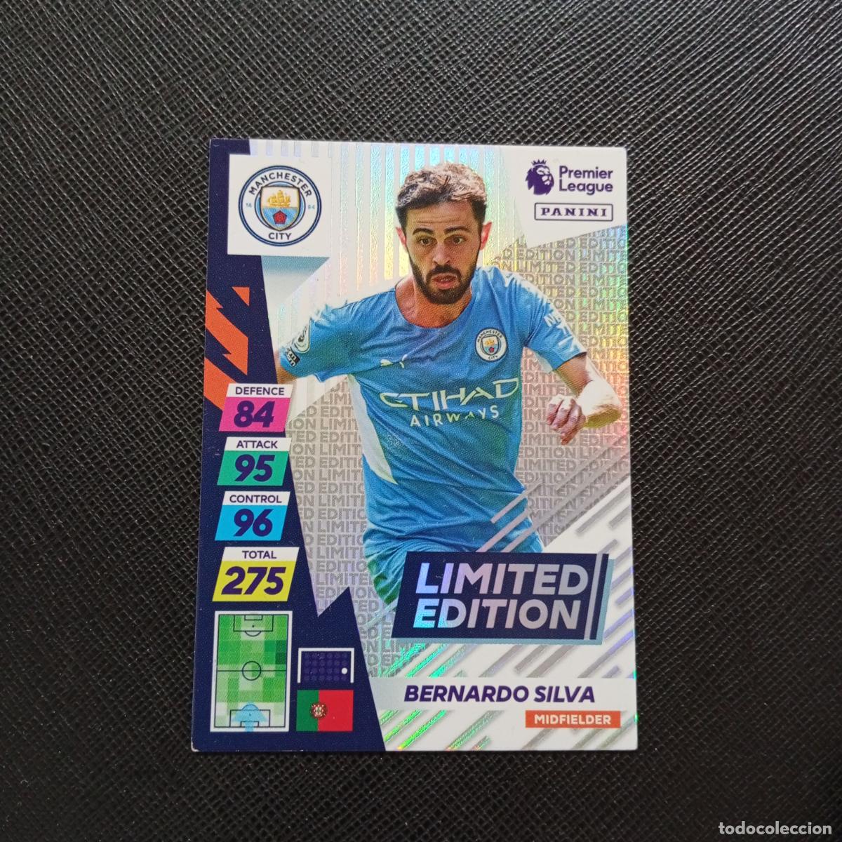 Cromos de F&uacute;tbol: BERNADO SILVA MANCHETER CITY ADRENALYN PANINI PREMIER 2021 2022 21 22 - A204 PG30 LIMITED EDITION
