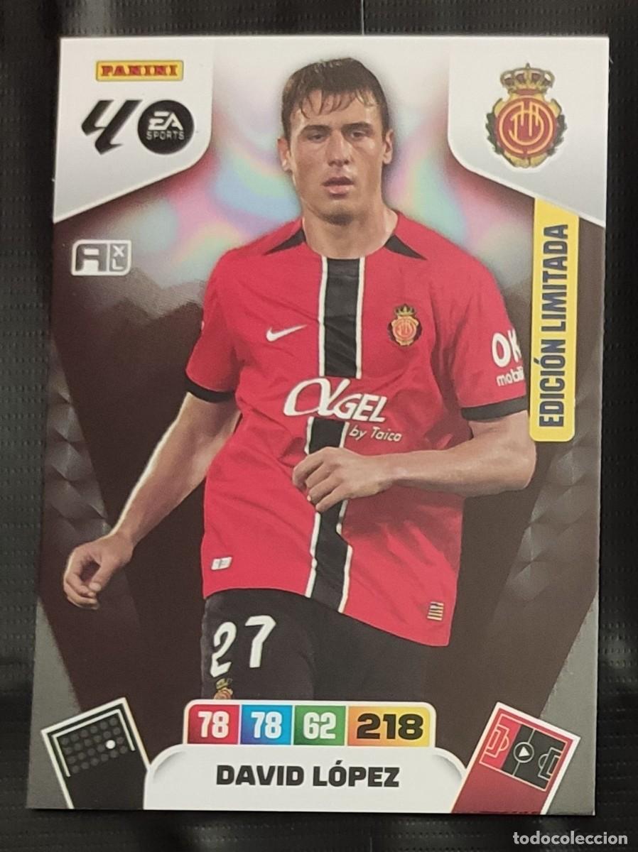 Cromos de F&uacute;tbol: Carta edici&oacute;n limitada Last Moment David L&oacute;pez Mallorca Panini Adrenalyn XL La Liga 2025-2026