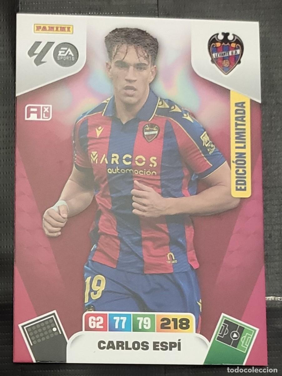 Cromos de F&uacute;tbol: Carta edici&oacute;n limitada Last Moment Carlos Esp&iacute; Levante Panini Adrenalyn XL La Liga 2025-2026