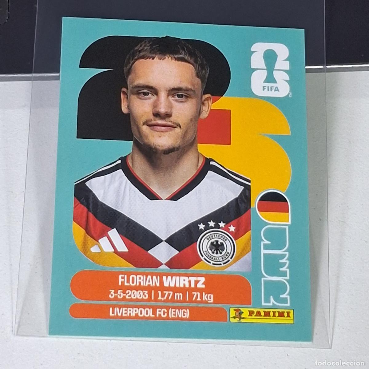 Cromos de F&uacute;tbol: A39 GER11 FLORIAN WIRTZ 11 ALEMANIA GERMANY GER MUNDIAL FIFA WORLD CUP 2026 STICKER PANINI
