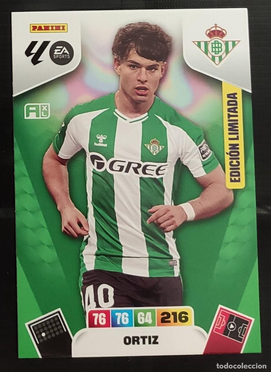 Cromos de F&uacute;tbol: Carta edici&oacute;n limitada Last Moment &Aacute;ngel Ortiz Betis Panini Adrenalyn XL La Liga 2025-2026