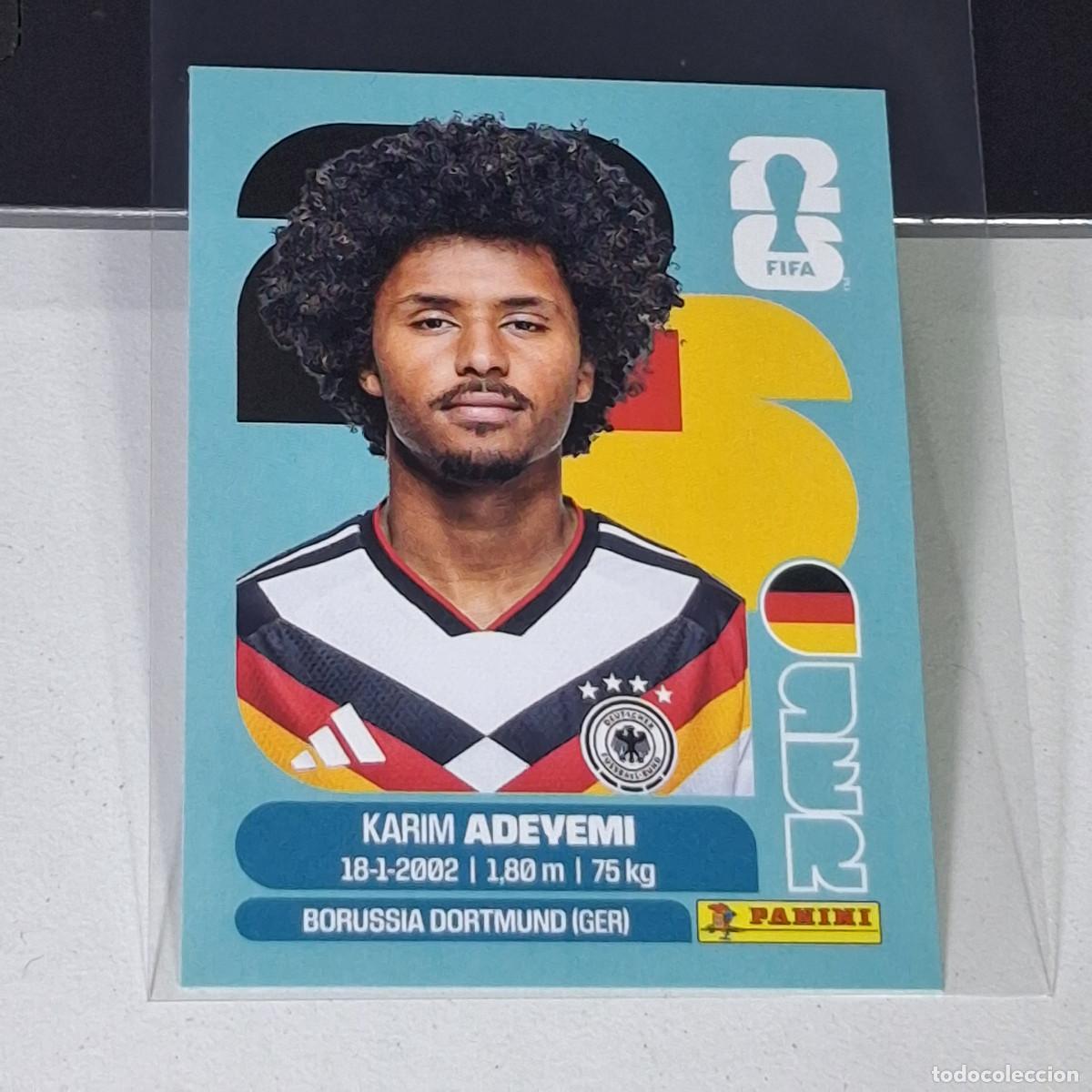 Cromos de F&uacute;tbol: A39 GER19 KARIM ADEYEMI 19 ALEMANIA GERMANY GER MUNDIAL FIFA WORLD CUP 2026 STICKER PANINI