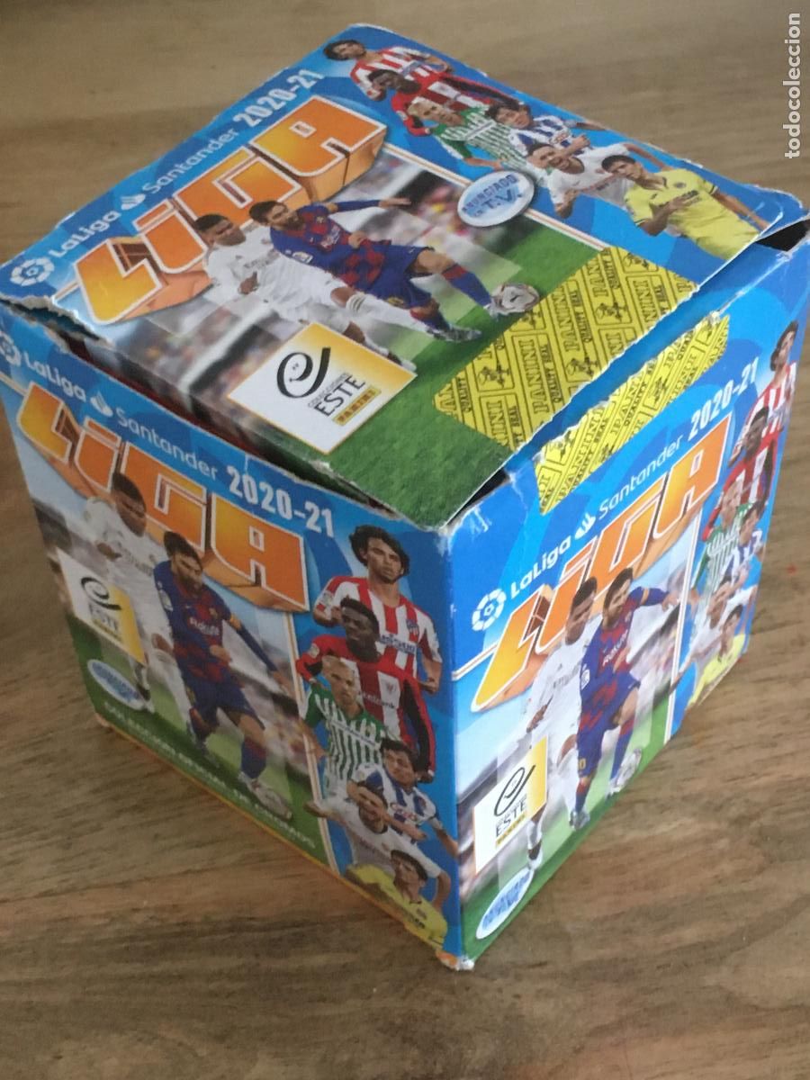 Cromos de F&uacute;tbol: liga 2020 2021 20 21 ediciones este caja quiosco con 50 sobres de cromos sin abrir perfecto estado
