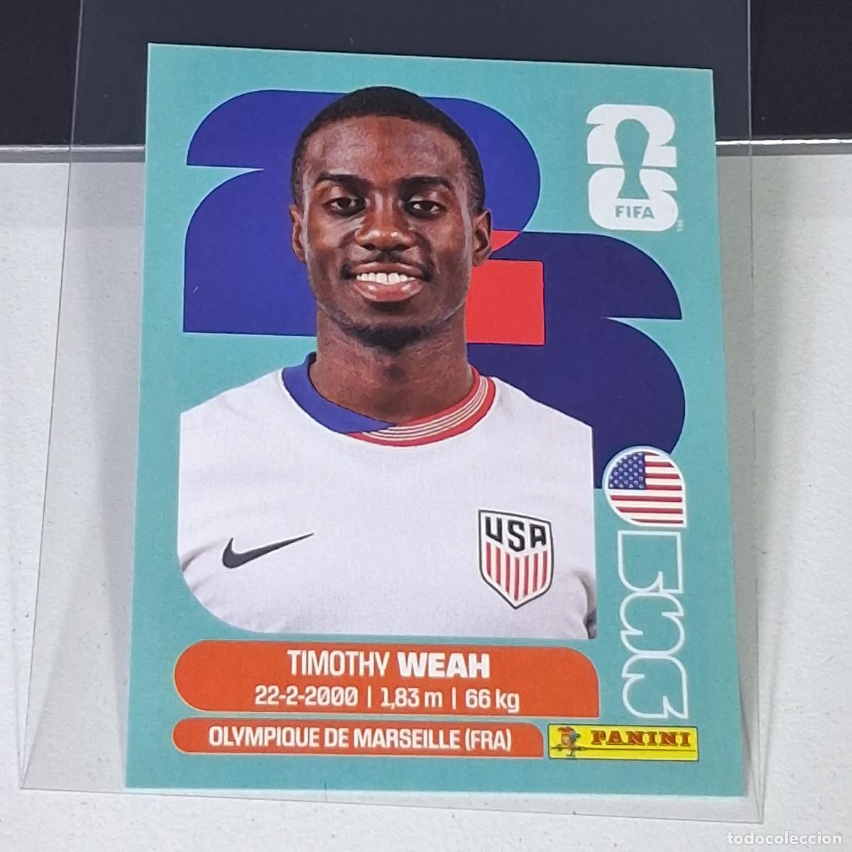Cromos de F&uacute;tbol: A39 USA12 TIMOTHY WEAH 12 ESTADOS UNIDOS USA MUNDIAL FIFA WORLD CUP 2026 STICKER PANINI