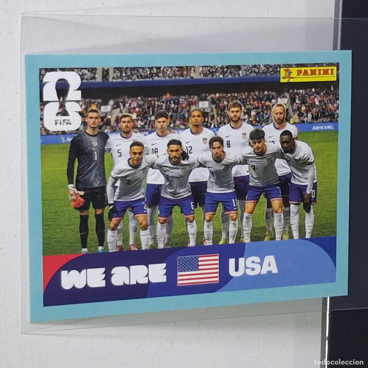 Cromos de F&uacute;tbol: A39 USA 13 USA13 PLANTILLA EQUIPO USA ESTADOS UNIDOS USA MUNDIAL FIFA WORLD CUP 2026 STICKER PANINI
