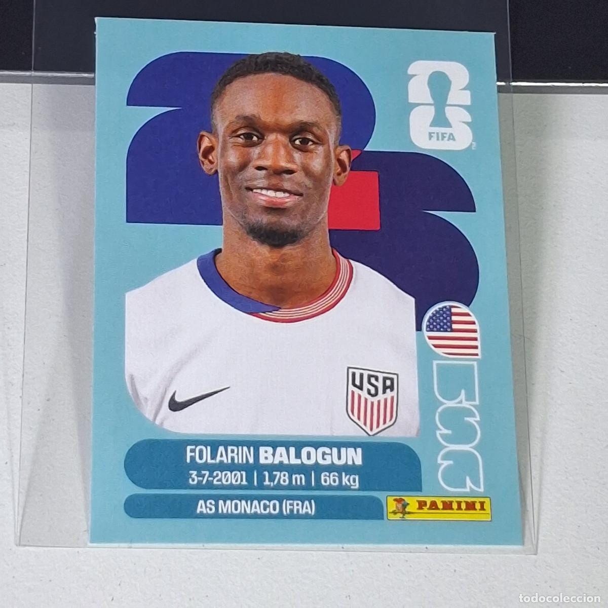 Cromos de F&uacute;tbol: A39 USA20 FOLARIN BALOGUN 20 USA ESTADOS UNIDOS USA MUNDIAL FIFA WORLD CUP 2026 STICKER PANINI