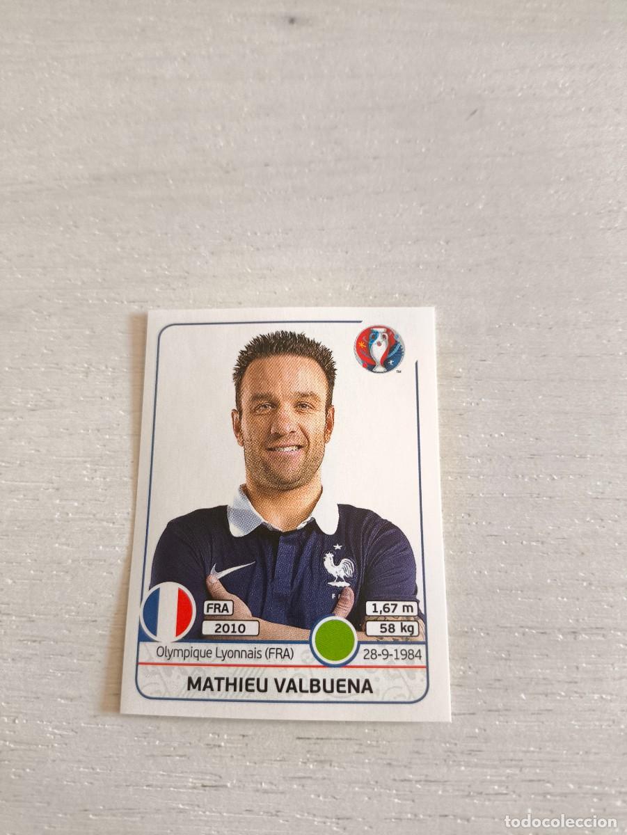 Football Stickers: 34 Mathieu Valbuena FRANCIA SIN PEGAR PANINI EUROCOPA EURO FRANCIA 2016 NO LIGA ESTE