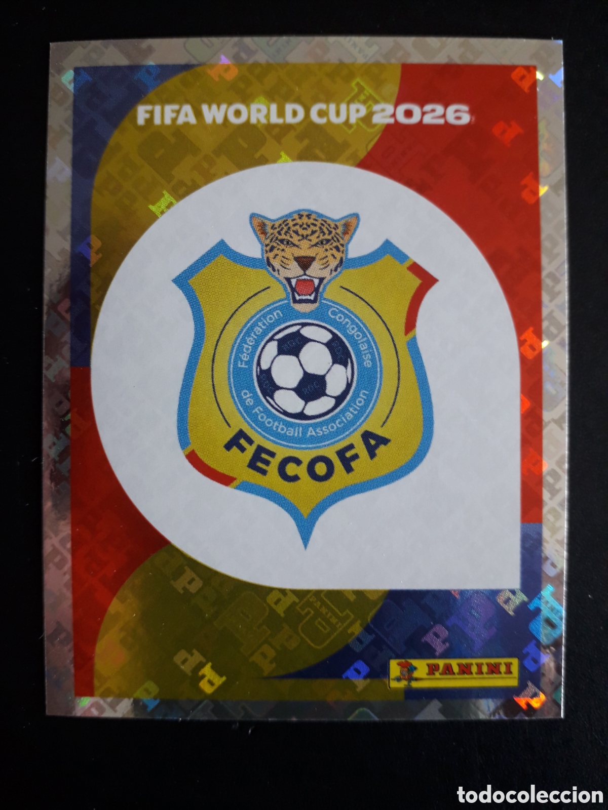 Fu&szlig;ball-Sticker: ESCUDO CONGO COD 1 MUNDIAL F&Uacute;TBOL 2026 FIFA WORLD CUP PANINI SIN PEGAR PEDIDO M&Iacute;NIMO 3&euro;.