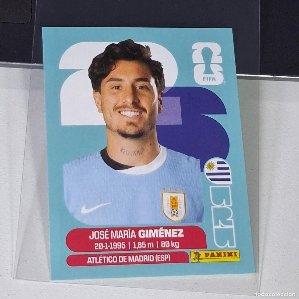Football Stickers: A39 URU5 JOS&Eacute; MAR&Iacute;A GIM&Eacute;NEZ 5 URUGUAY URU MUNDIAL FIFA WORLD CUP 2026 STICKER PANINI
