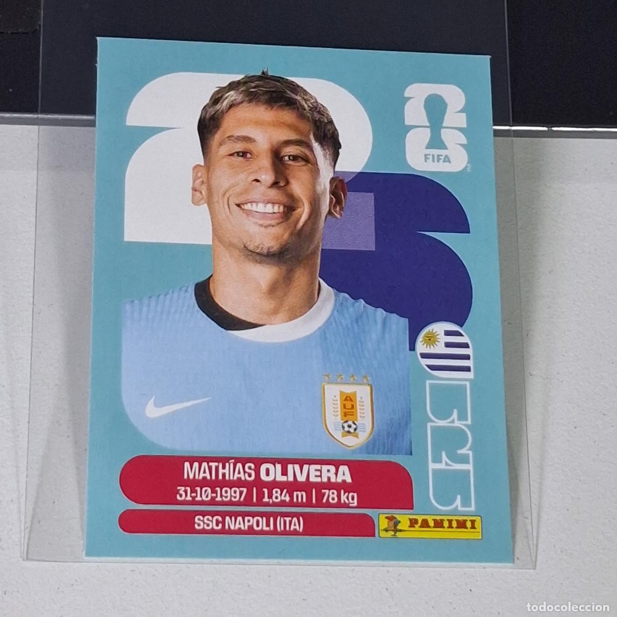 Cromos de F&uacute;tbol: A39 URU7 MATHIAS OLIVERA 7 URUGUAY URU MUNDIAL FIFA WORLD CUP 2026 STICKER PANINI