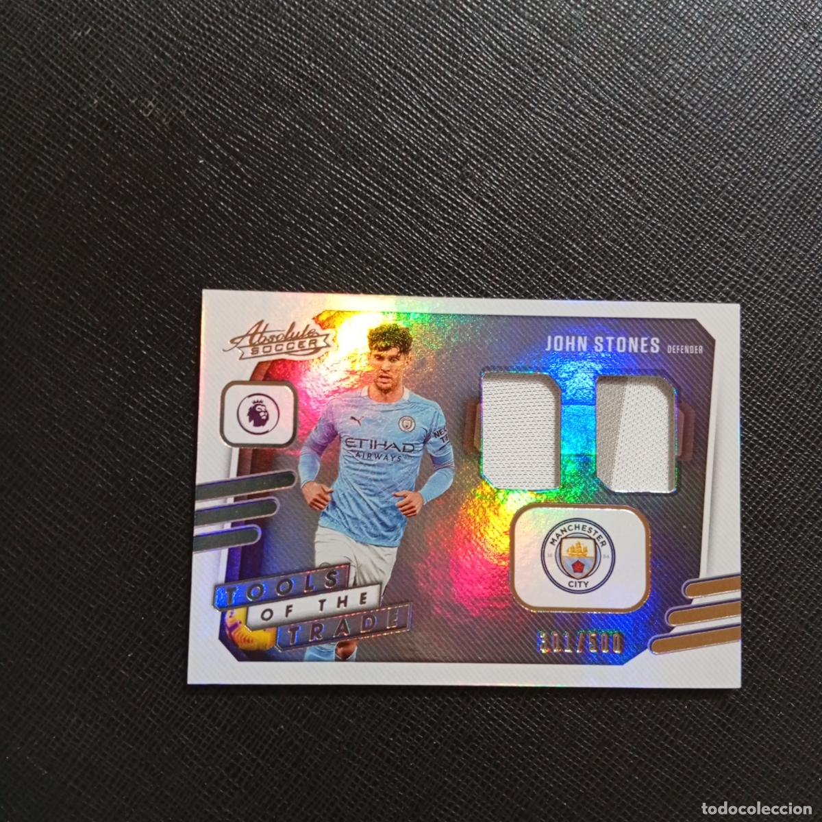 Cromos de F&uacute;tbol: JOHNS STONES MANCHESTER CITY PANINI ABSOLUTE SOCCER PREMIER 2020 201 CROMO 20 21 - NUMERADA 301/500