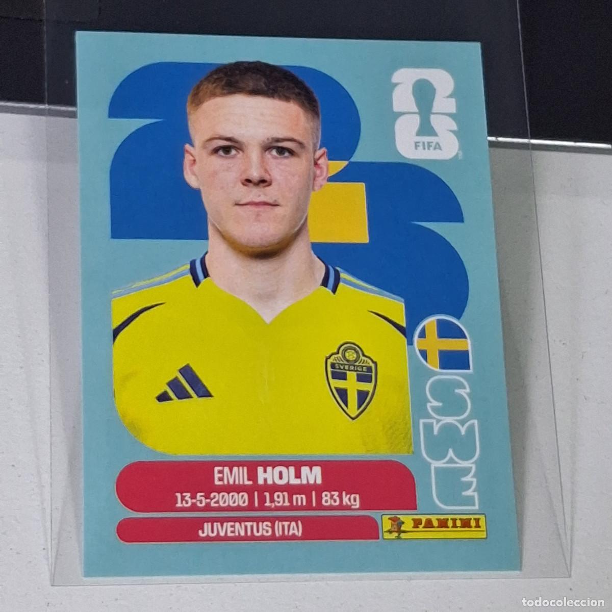 Cartes &agrave; collectionner de Football: A39 SWE5 EMIL HOLM 5 SUECIA SWEDEN SWE MUNDIAL FIFA WORLD CUP 2026 STICKER PANINI