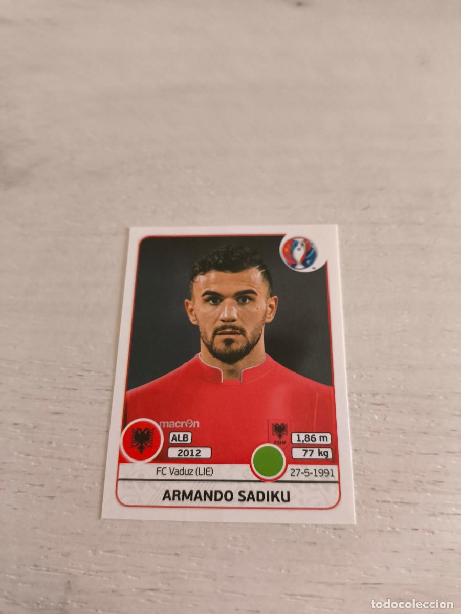 Cartes &agrave; collectionner de Football: 86 Armando Sadiku ALBANIA PANINI EUROCOPA EURO FRANCIA 2016 NO LIGA ESTE