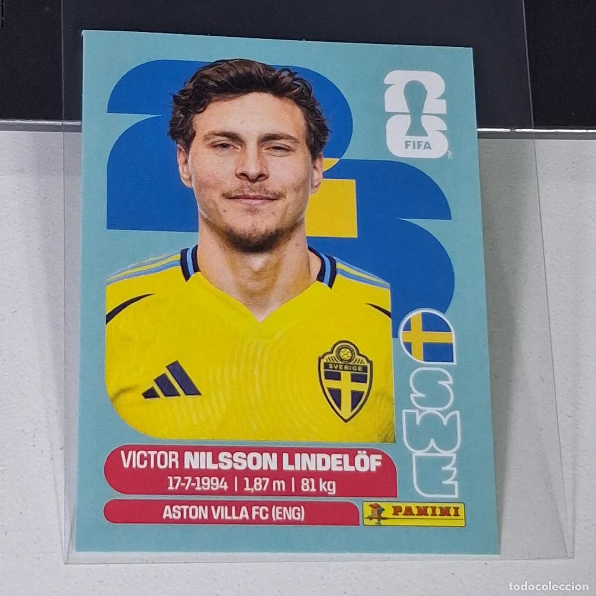 Cartes &agrave; collectionner de Football: A39 SWE6 VICTOR NILSSON LINDEL&Ouml;F 6 SUECIA SWEDEN SWE MUNDIAL FIFA WORLD CUP 2026 STICKER PANINI