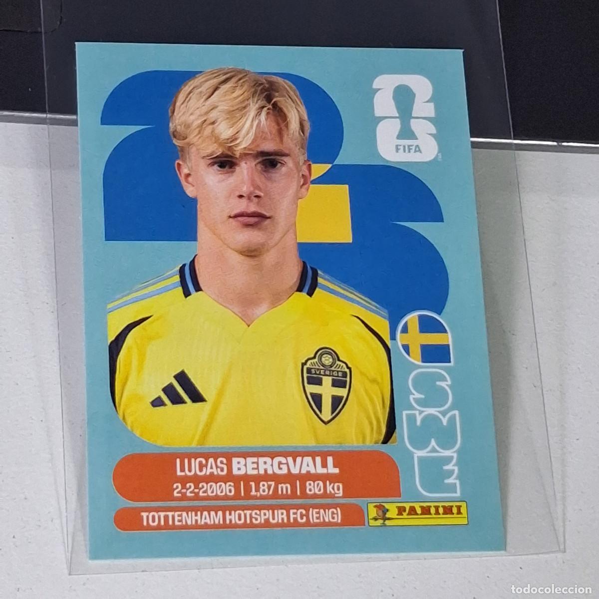 Cartes &agrave; collectionner de Football: A39 SWE8 LUCAS BERGVALL 8 SUECIA SWEDEN SWE MUNDIAL FIFA WORLD CUP 2026 STICKER PANINI