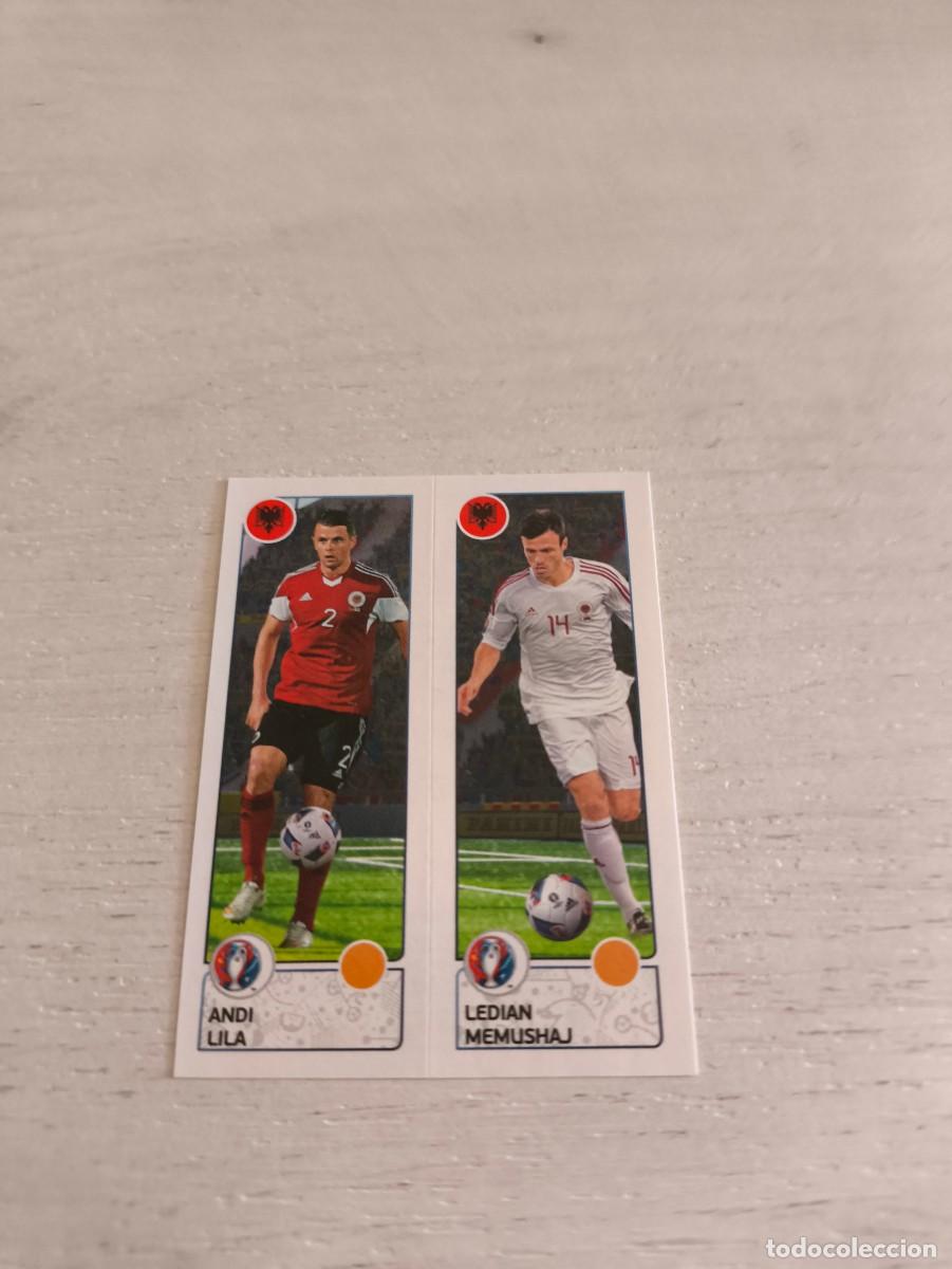 Fu&szlig;ball-Sticker: 93 Andi Lila / Ledian Memushaj ALBANIA PANINI EUROCOPA EURO FRANCIA 2016 NO LIGA ESTE