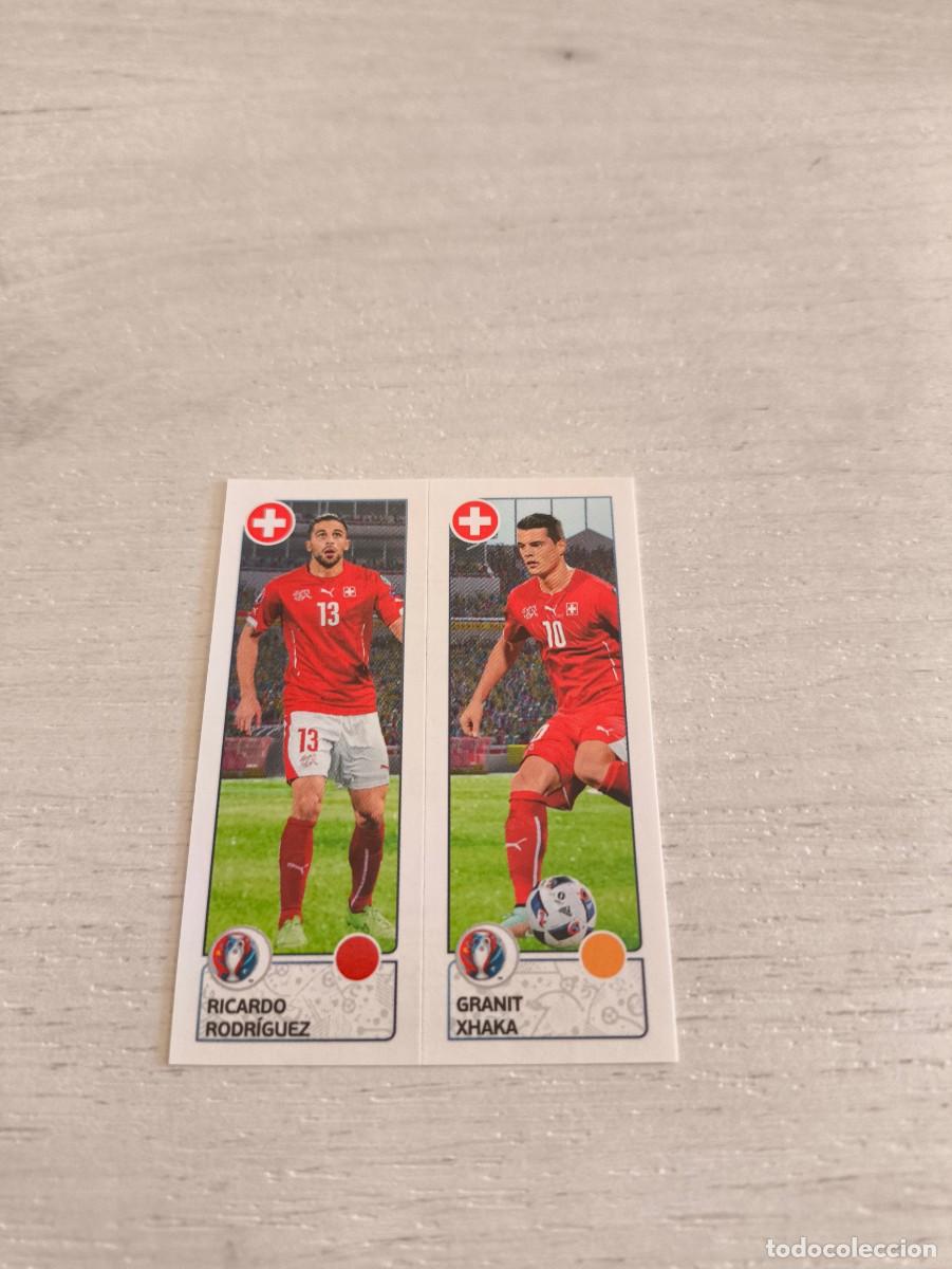 Cromos de F&uacute;tbol: 98 Ricardo Rodr&iacute;guez / Granit Xhaka SUIZA PANINI EUROCOPA EURO FRANCIA 2016 NO LIGA ESTE